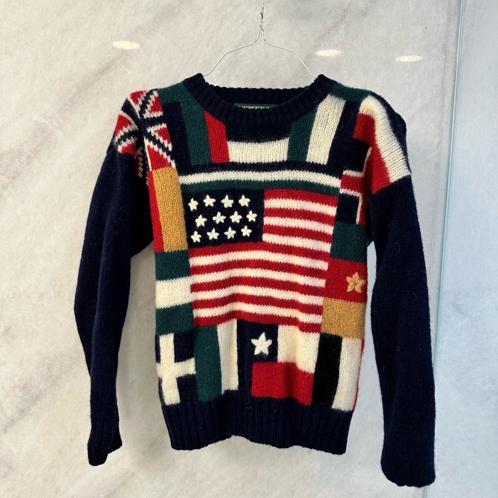 Patriotic Flag Pattern Sweater